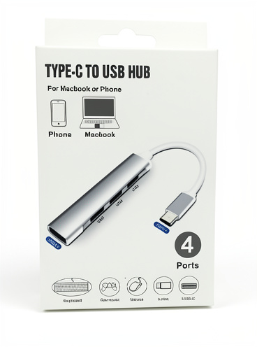 Adaptador tipo C a USB miltiple