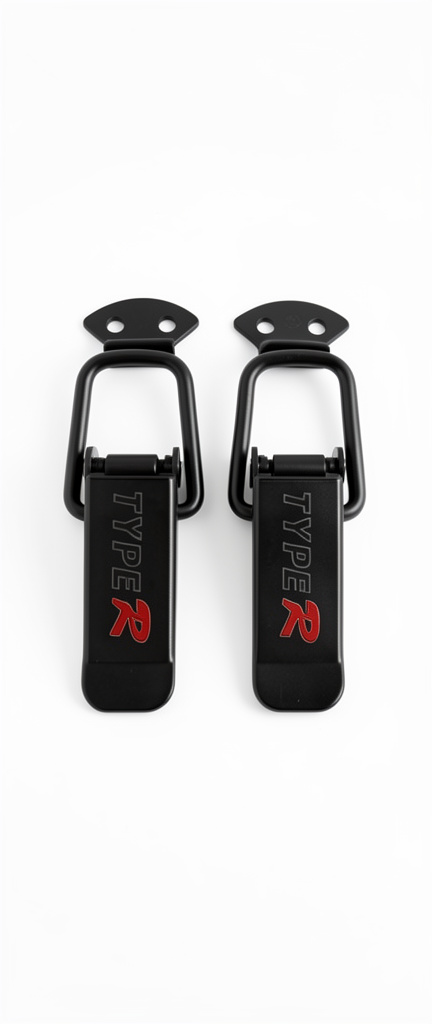 Type R sujeta bomper negro