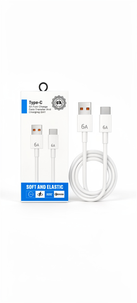 Cable USB-C blanco 6A
