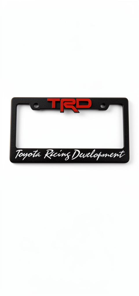TRD porta placa negro