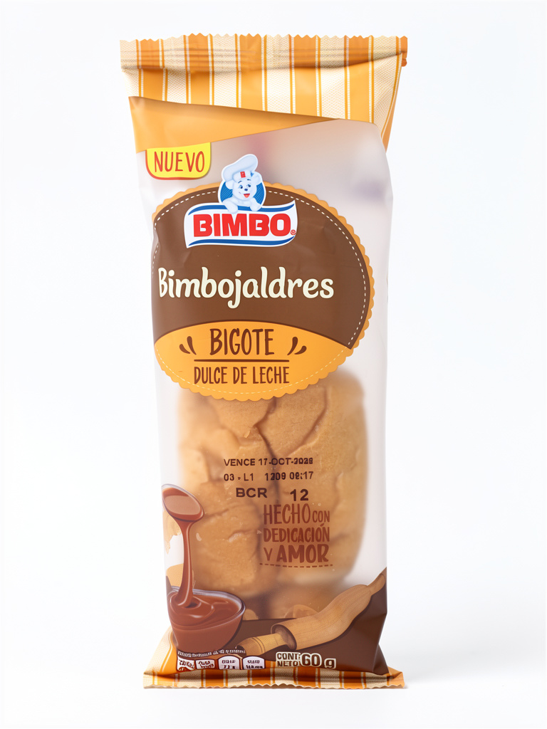 Bimbojaldres bigote dulce de leche