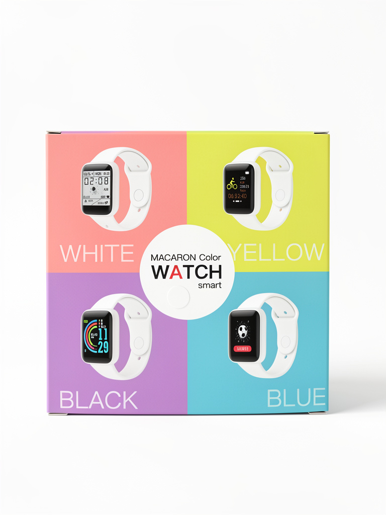 Macaron Color Watch smartwatch blanco
