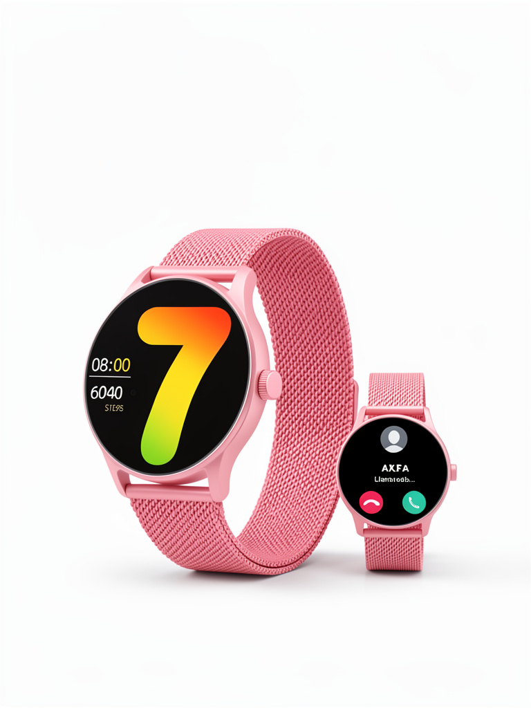 Smart WatchWatch 2 mallas rosa