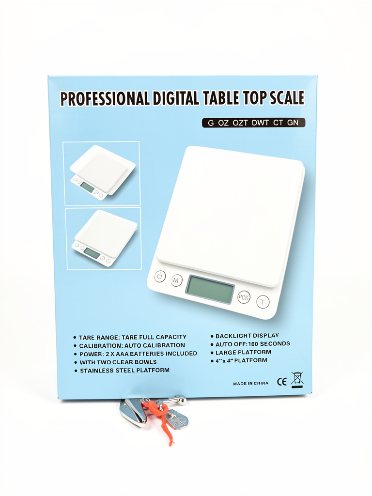 Balanza digital grande profesional blanca