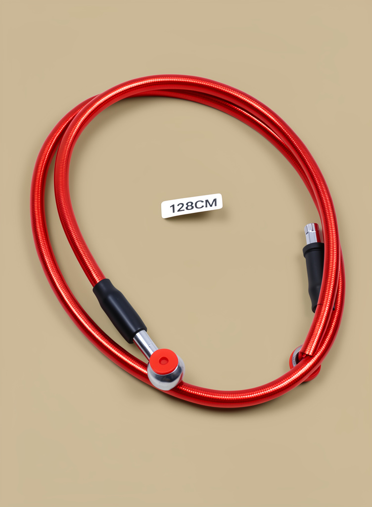 Manguera de freno 128cm rojo(29)2776 manf11