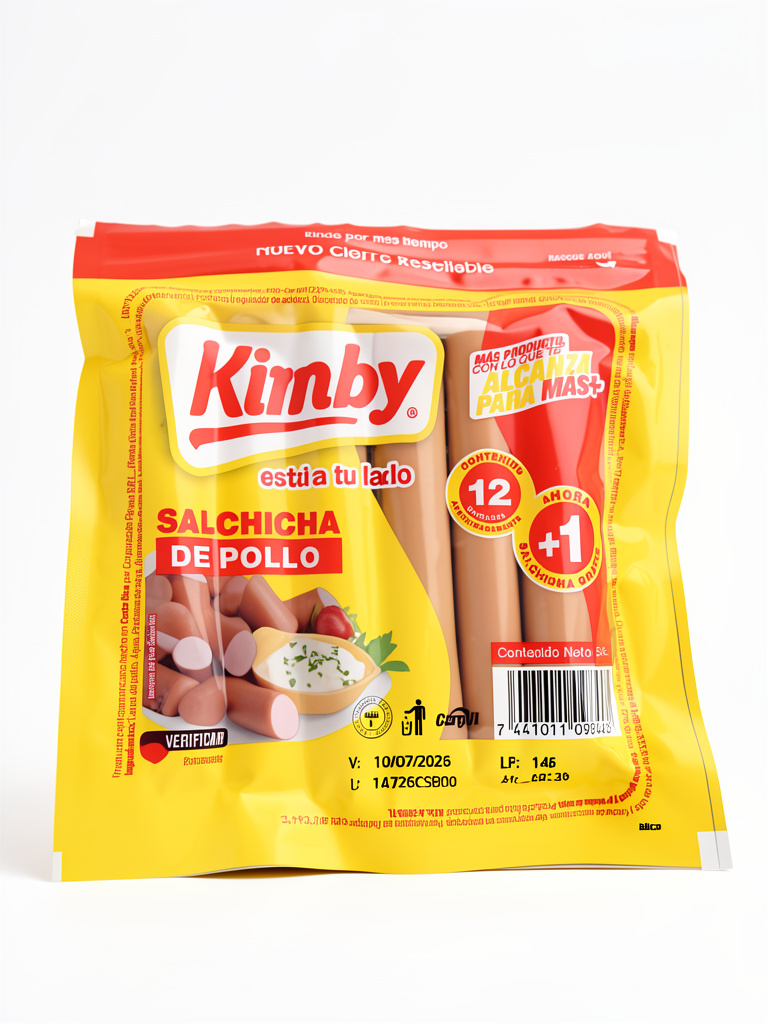 Salchichas de pollo kimby