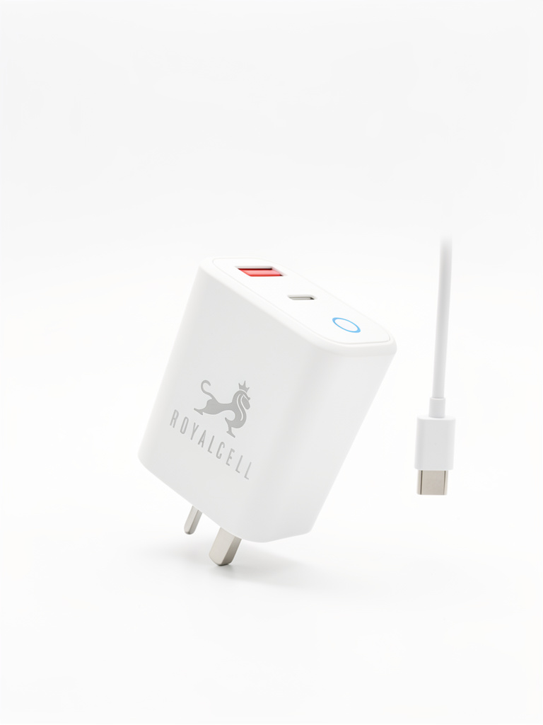 Cargador dual USB C a C Royalcel 55w