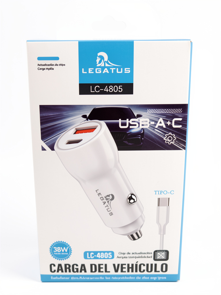 Cargador para auto legatus