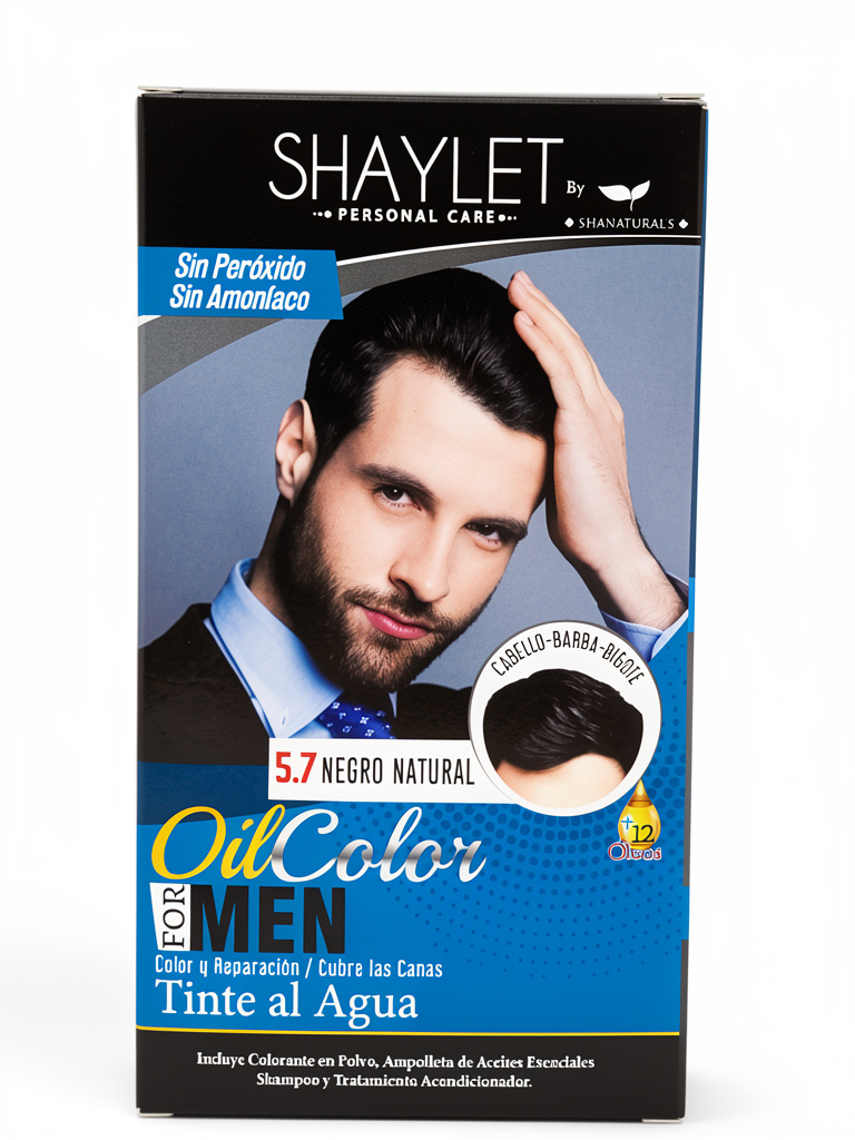 Tinte Men 5.7 Negro Natural Shanaturals
