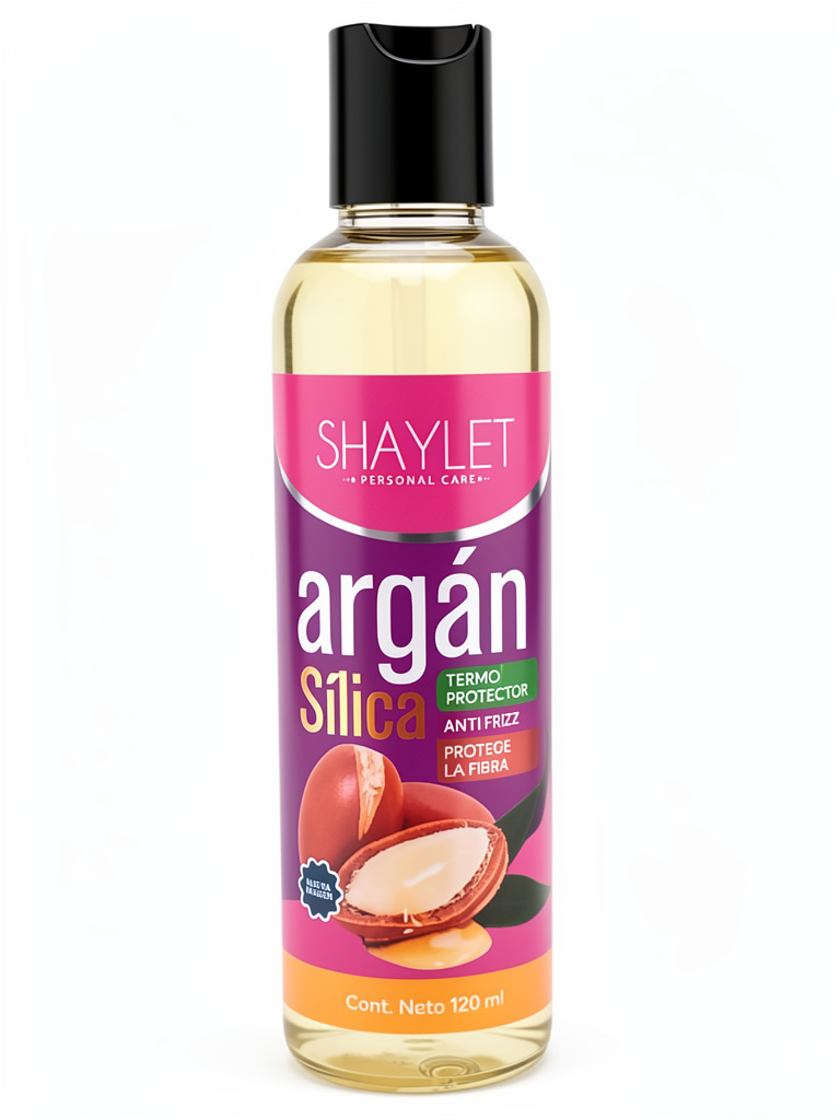 Silica con Argán Termo Protector, AntiFrizz 120ml Shanaturals