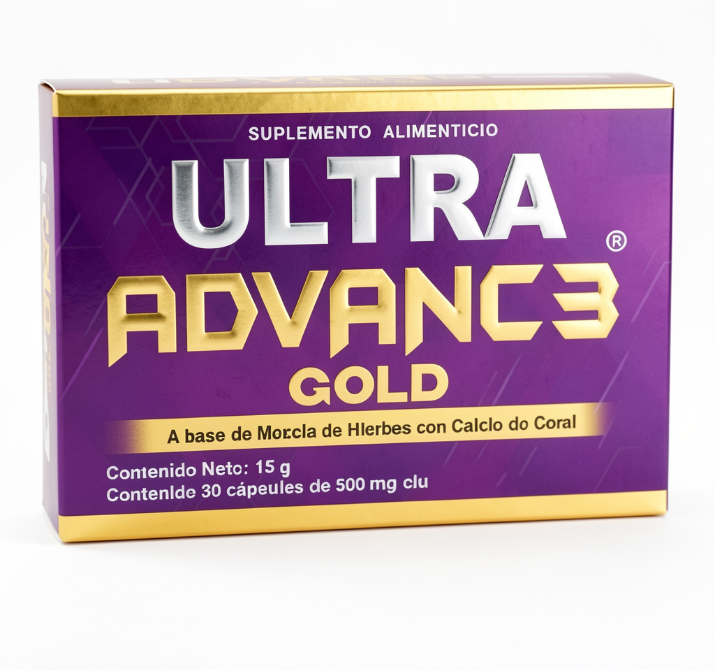 Ultra Advance 3 Gold 30Caps. Hierbas con Calcio de coral.