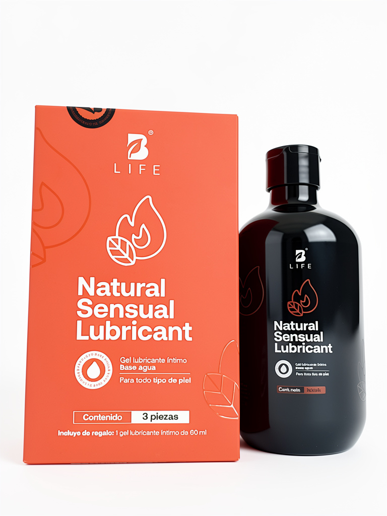 Natural Sensual Lubricant, Gel Lubricante Íntimo Base Agua 500ml. B Life