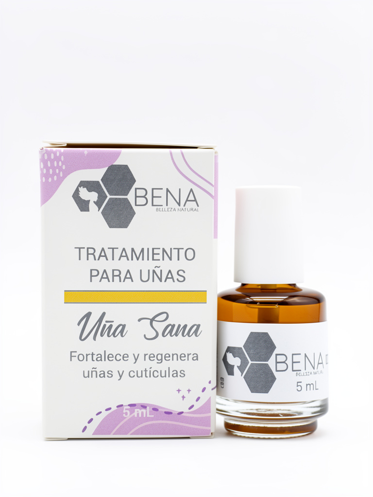 Tratamiento para Uñas, Uña Sana. Fortalece y Regenera Uñas y Cuticulas.  Barniz 5ml Bena