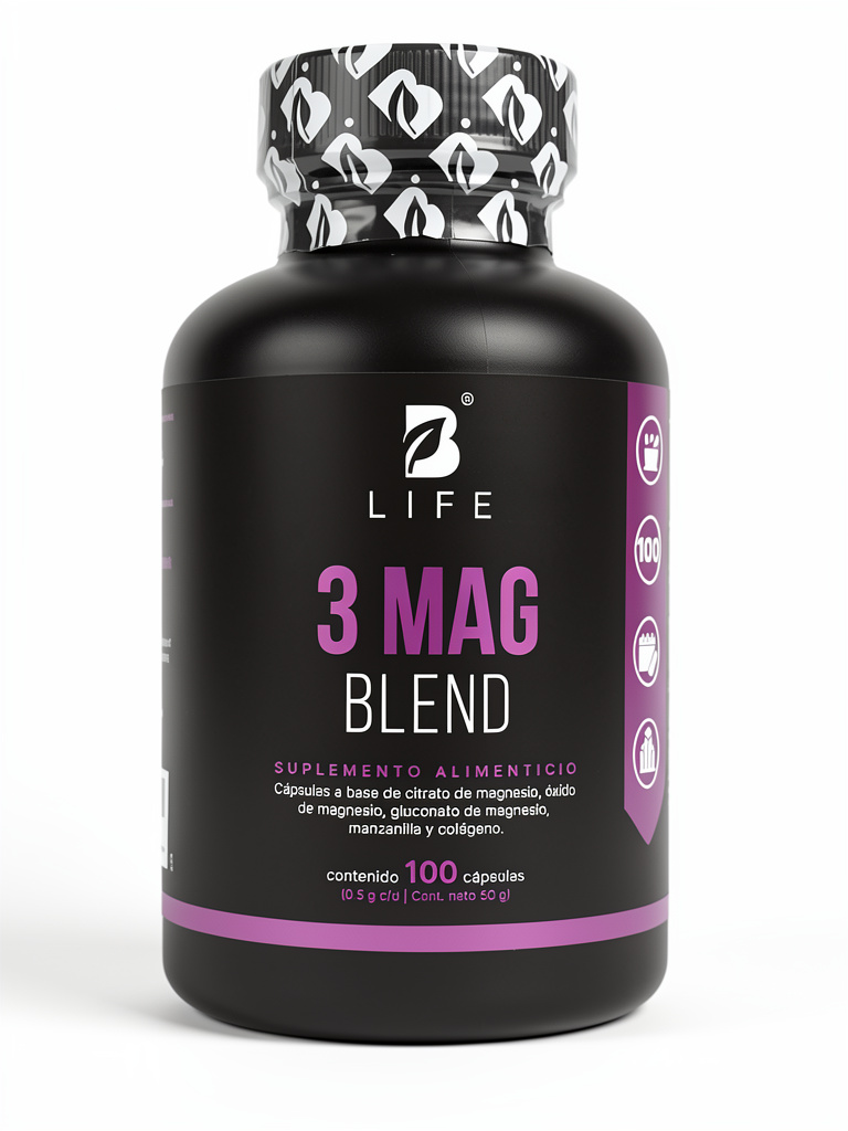 3 MAG  Magnesio 100 Caps. Blend | 100Dias