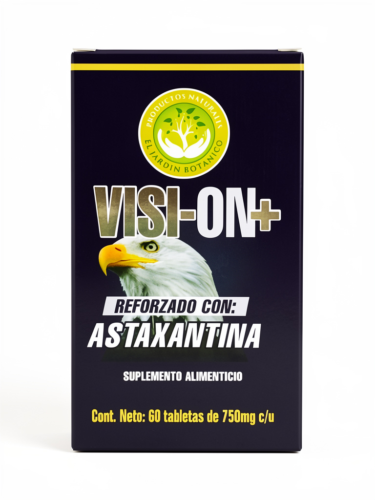 Visi-On+ 60Tabs. Astaxantina, Arándanos, Zanahoria, Retinol, Omega3, Zinc, D3, Luteina, Silicio