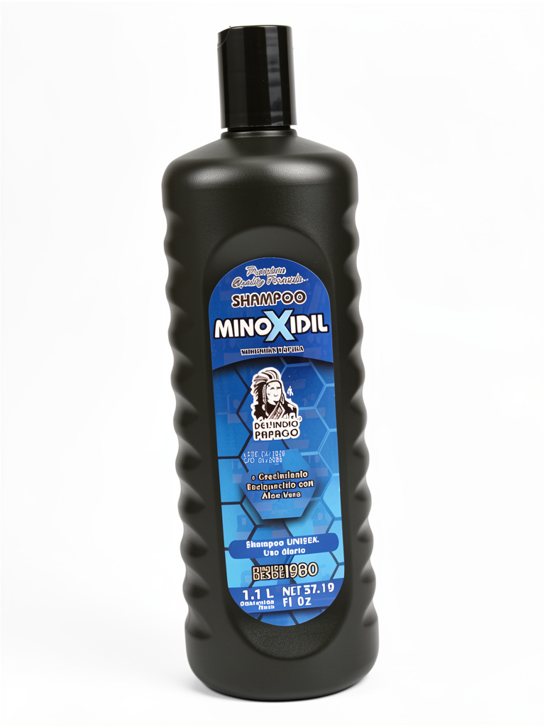 Shampoo Minoxidil Unisex Indio Papago 1.1 Lt