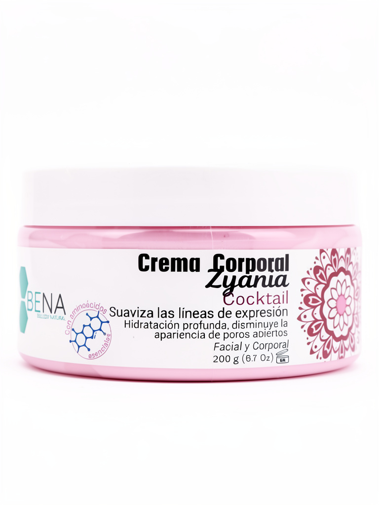 Crema Cocktail 200gr. Bena | Rosa Mosqueta, Ácido Hialurónico.