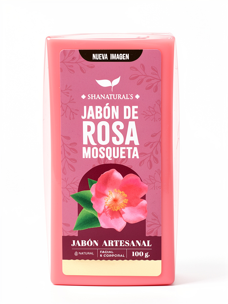 Jabon Rosa Mosqueta 100 Gr Shanaturals