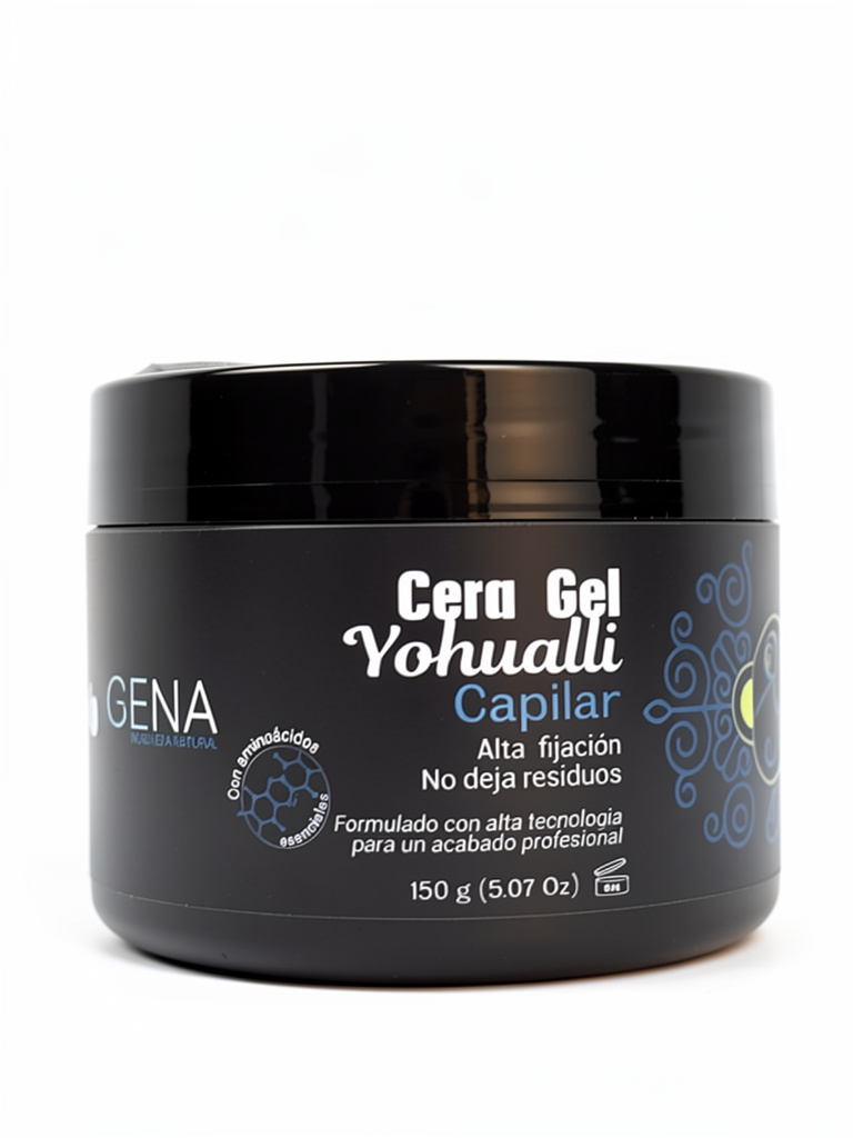 Cera Gel Yohualli Capilar 150g Bena | Alta Fijación, Nodeja Residuos para un acabado Profesional.