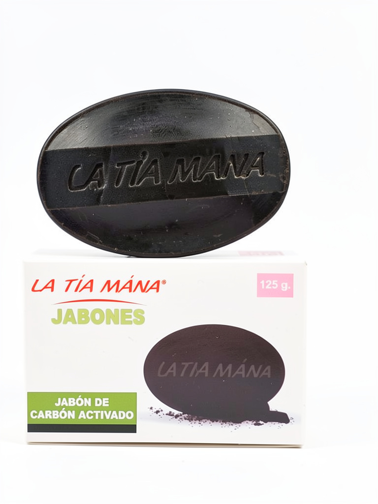 Jabón Carbón Activado Tía Maná 125gr.