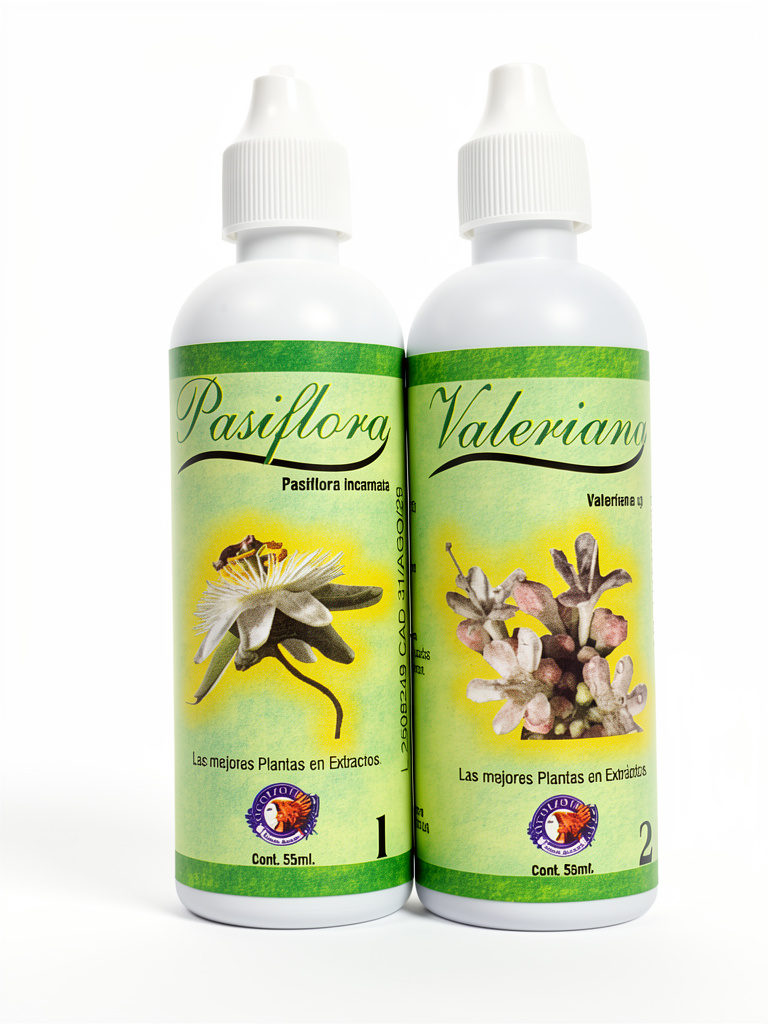 Duo Pasiflora y Valeriana Estracto Cincerado al 15% 55ml c/u