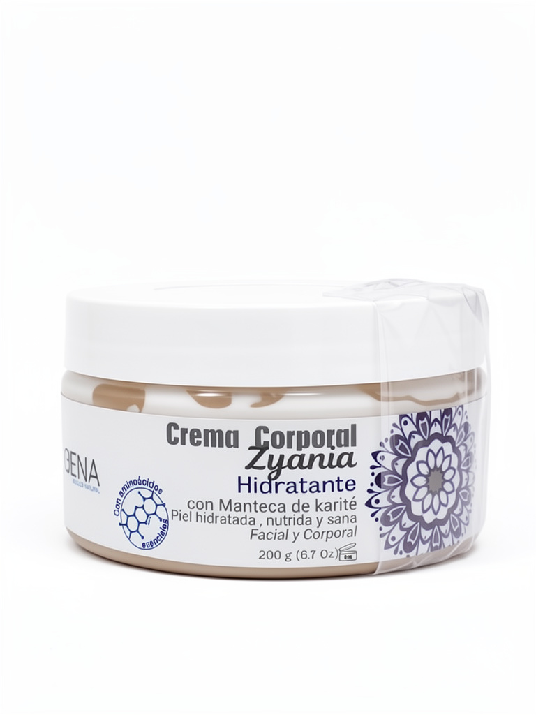 Crema Hidratante Manteca de Karite Zyania 200g Bena
