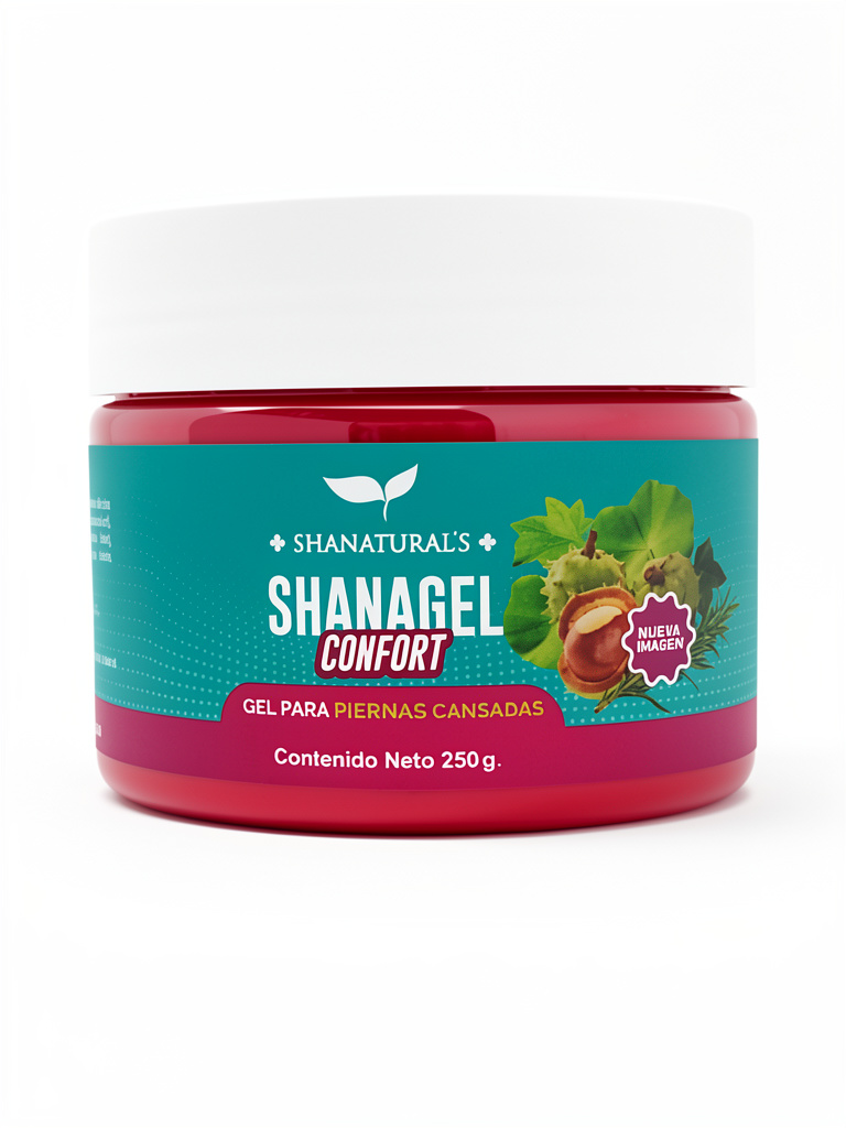 Shanagel Confort 250gr. Gel para Piernas Cansadas | Centella Asiática, Cola de Caballo, Castaño de Indias, Romero, arginina, Cafeína, Mentol, Alcanfor.