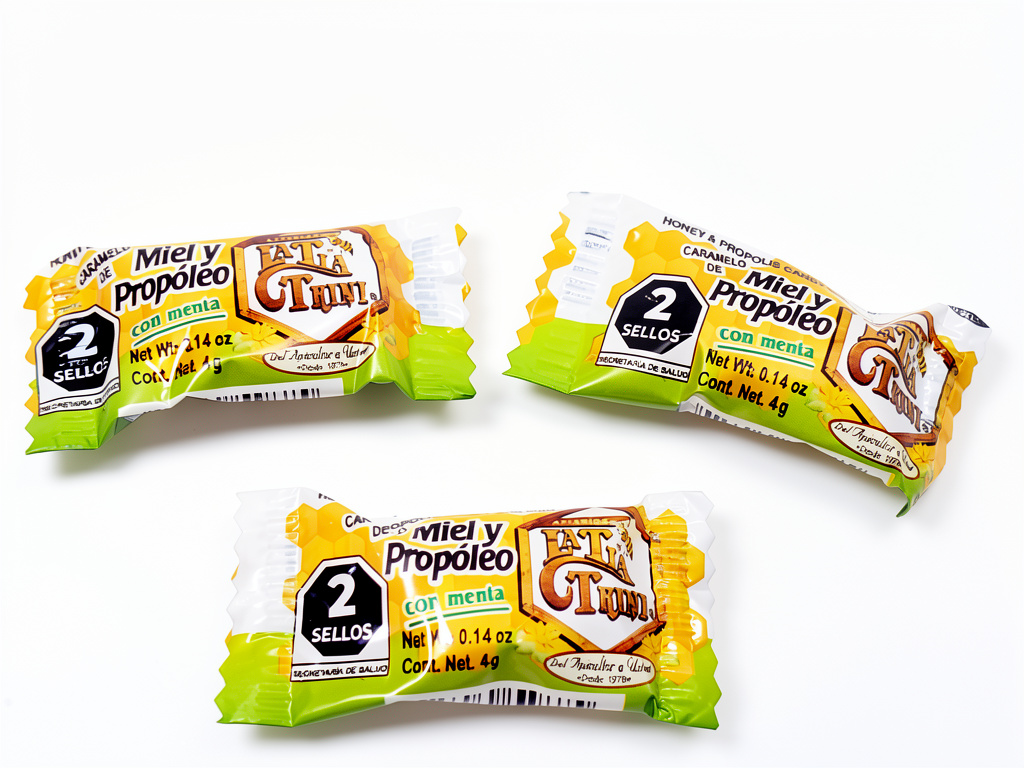 Caramelo Miel y Propoleo +menta 1pz Tía Trini