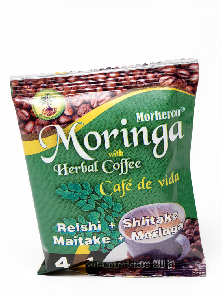 Café Moringa x1 Sobre +Reishi +Shitake +Maitake +Moringa