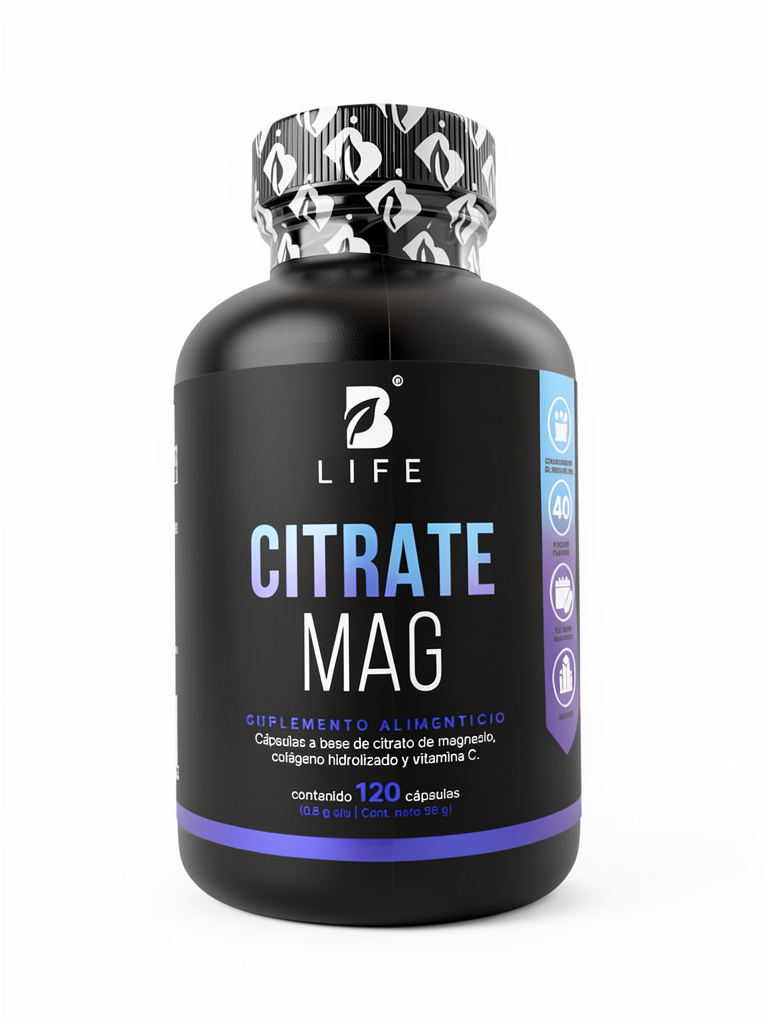 Citrato de Magnesio, Citrate Mag Blife 120 Caps