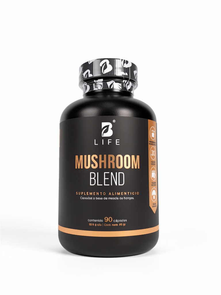 Mezcla de Hongos Mushroom Blend 90Caps. | 30Porciones BLife