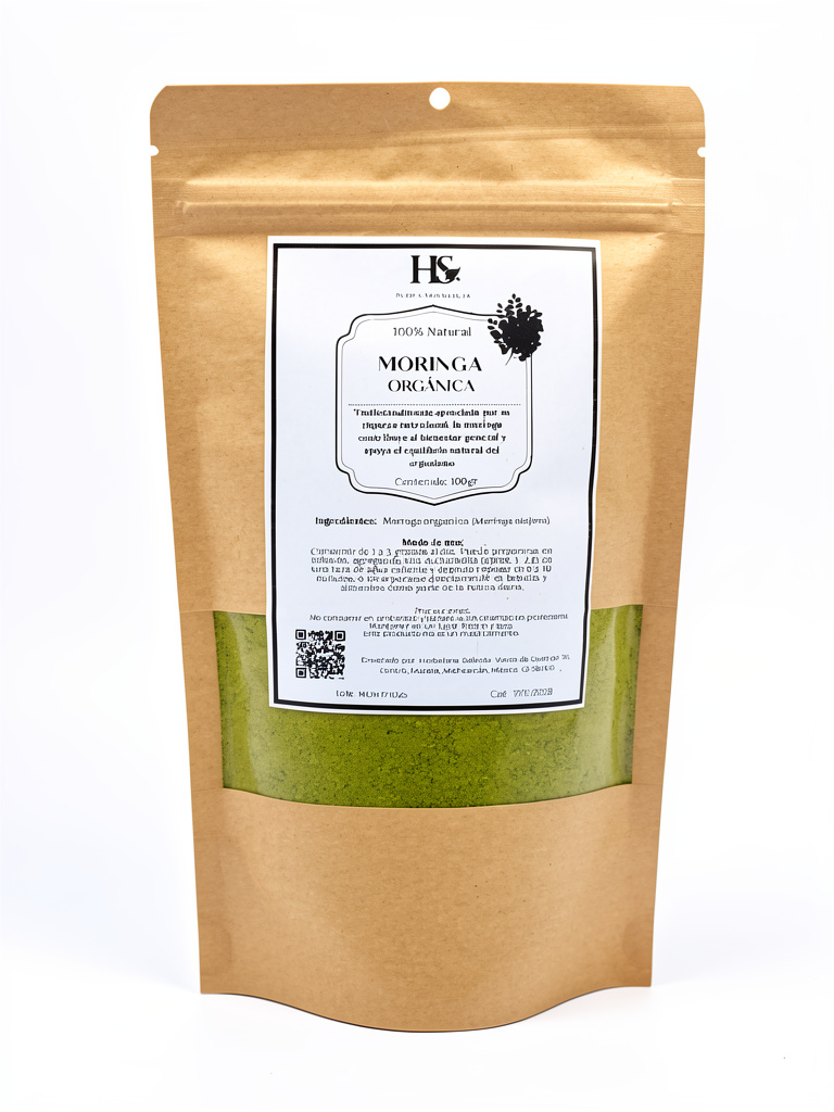 Moringa Orgánica Polvo 100gr HS