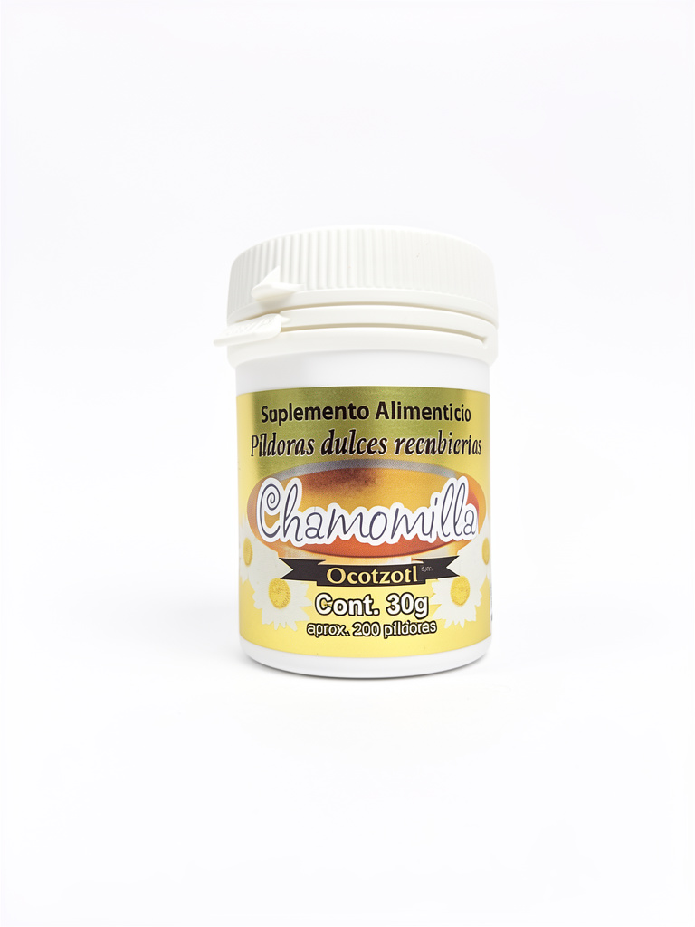Pildoras Dulces Chamomilla 30g Ocotzotl