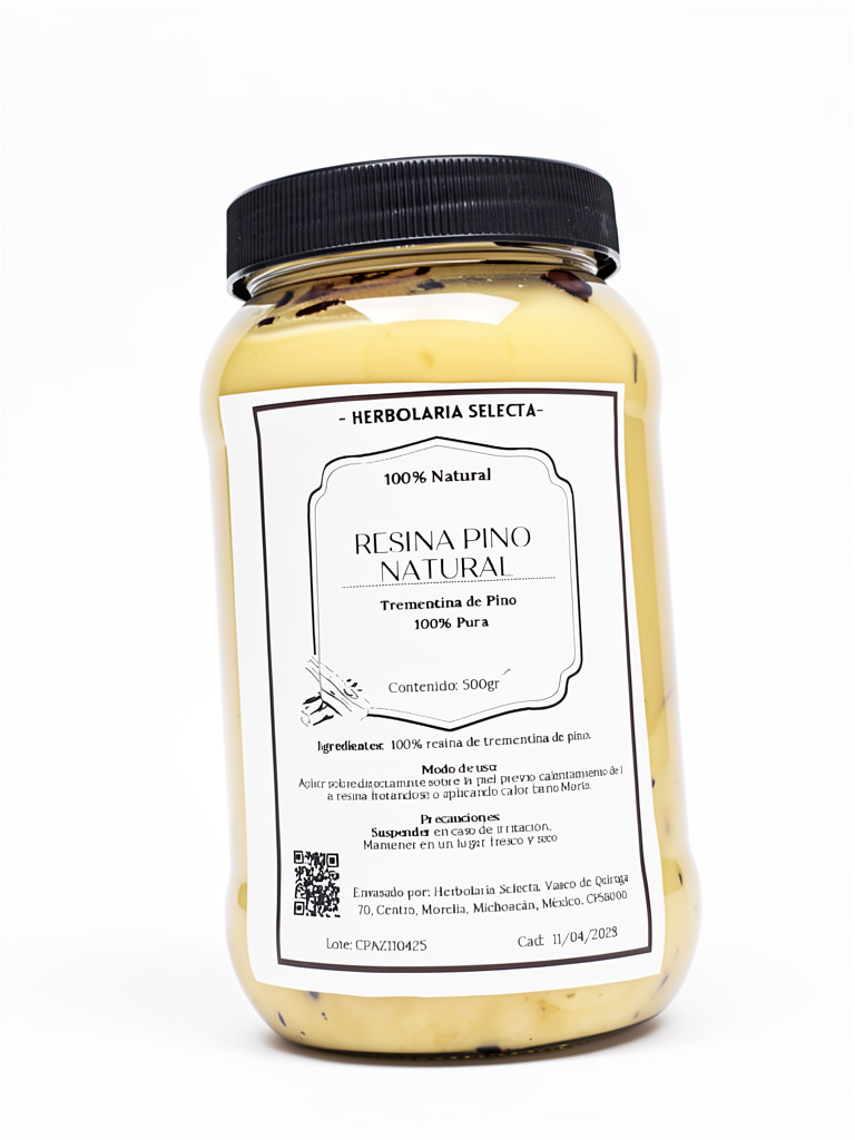 Resina Pino 100% Pura Organica 500gr. HS.