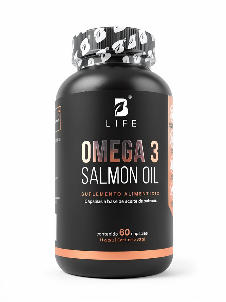 Omega3 Salmon Oil | 60 caps B Life. Aceite de Salmon, EPA +DHA