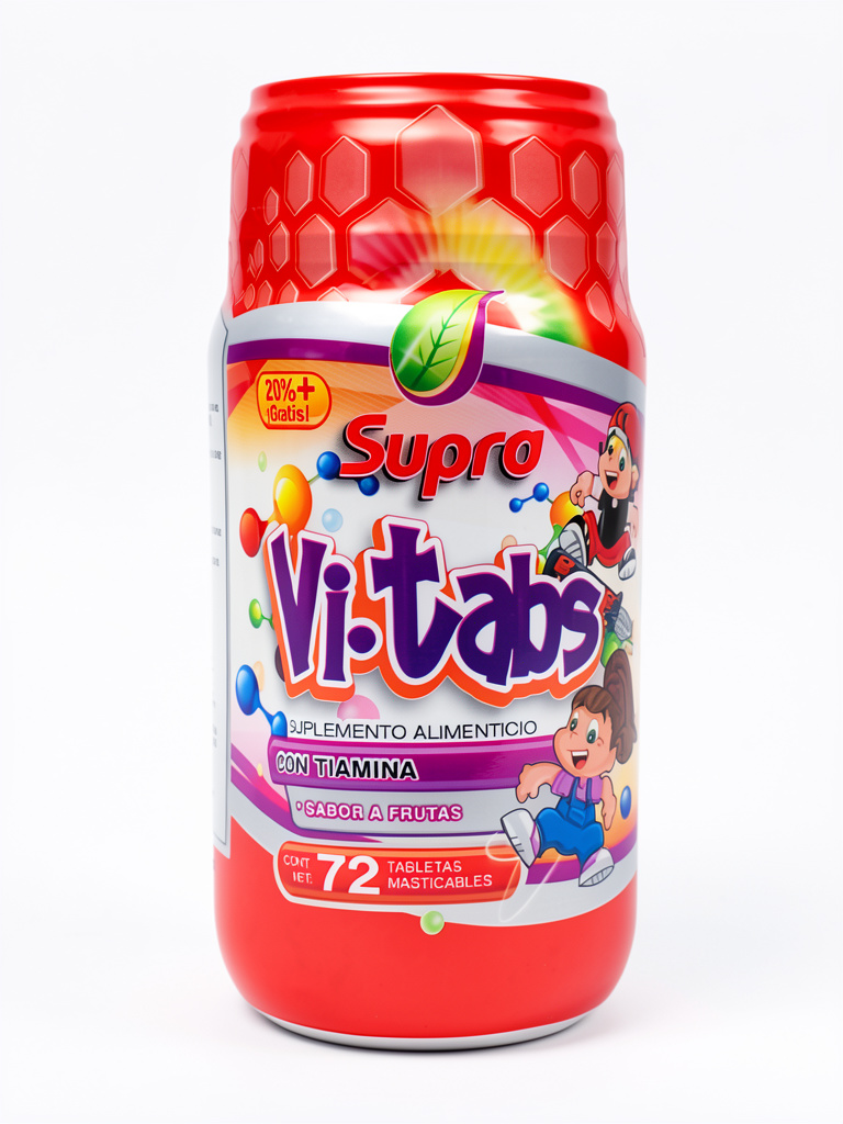 Vi.tabs 72Caps. | Vitaminas para Niños. Selenio, Biotina, Zinc, Inositol.