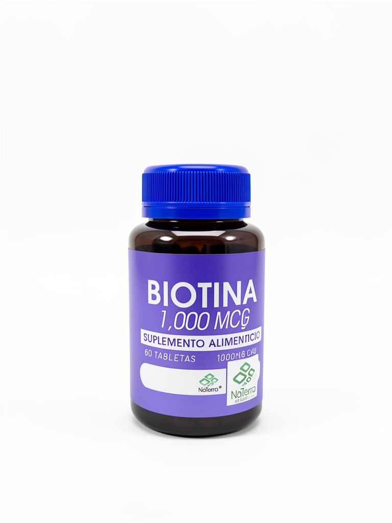 Biotina 1,000 Mcg 60 tab. NaTerra