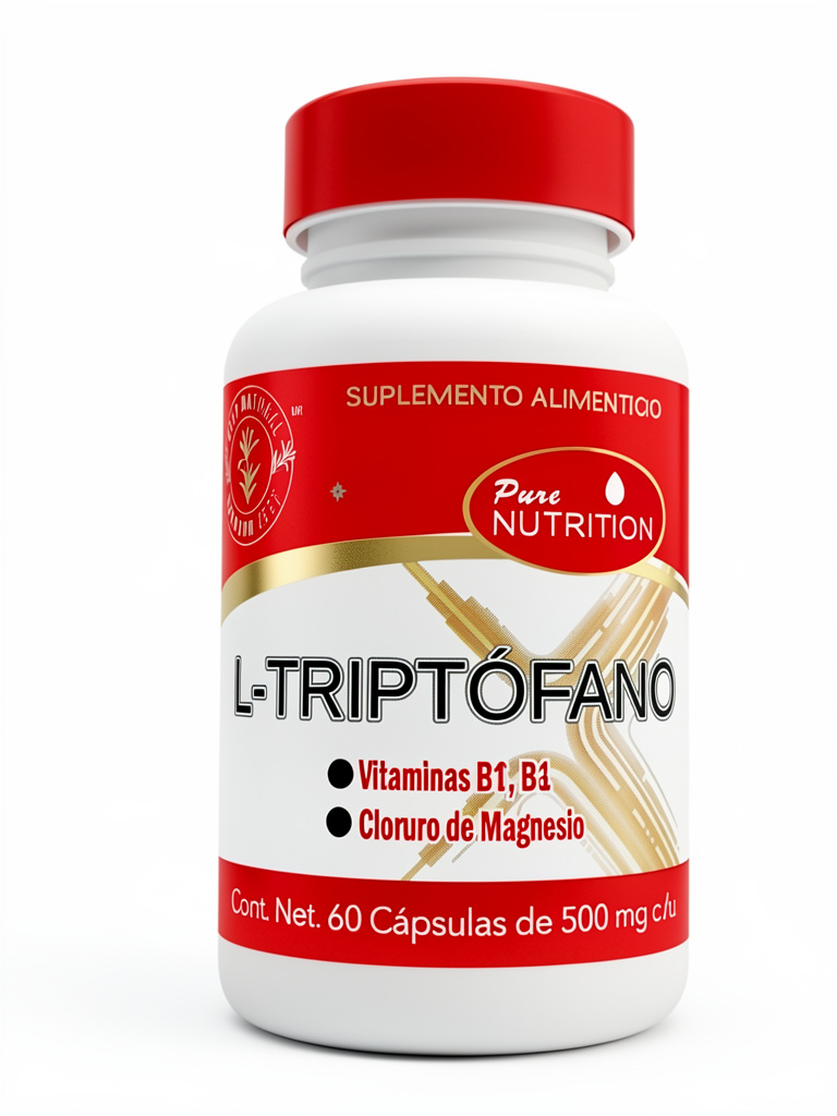 L-Triptofano, Magnesio, B1, B6. 60caps