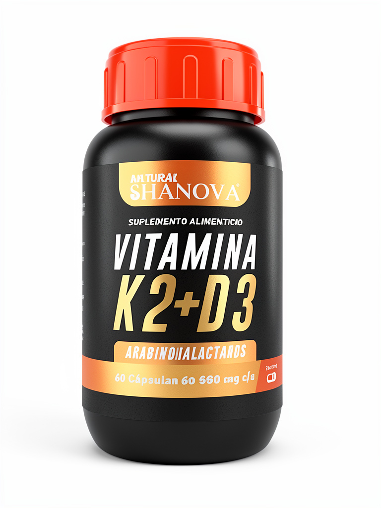 Vitamina K2 y D3 60 Caps. Shanaturals