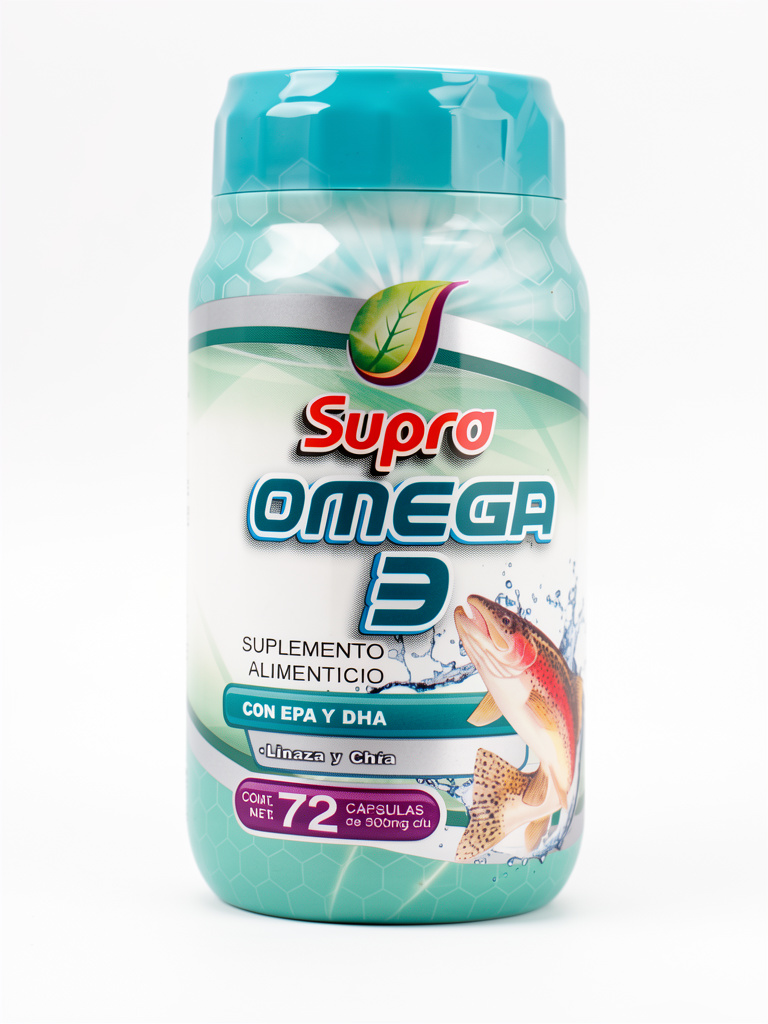 Omega3, Con EPA, DHA, Linaza y Chia72Caps Supra
