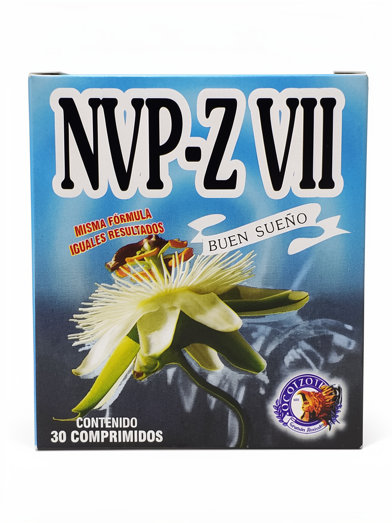Nervipaz  | NVP-zvII 30Comprimidos   | Flor Azar, Manita Magnolia Jamaica, tila y pasiflora