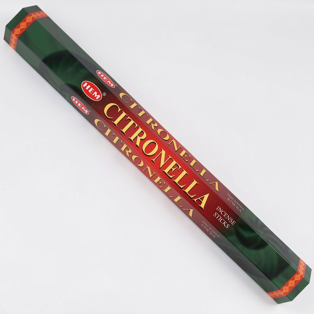 Incienso Citronela TuboHexagonal 20Baritas HEM