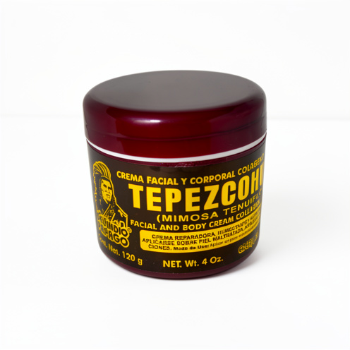 Crema Tepezcohuite Colageno y Vitamina E 120g Indio P.