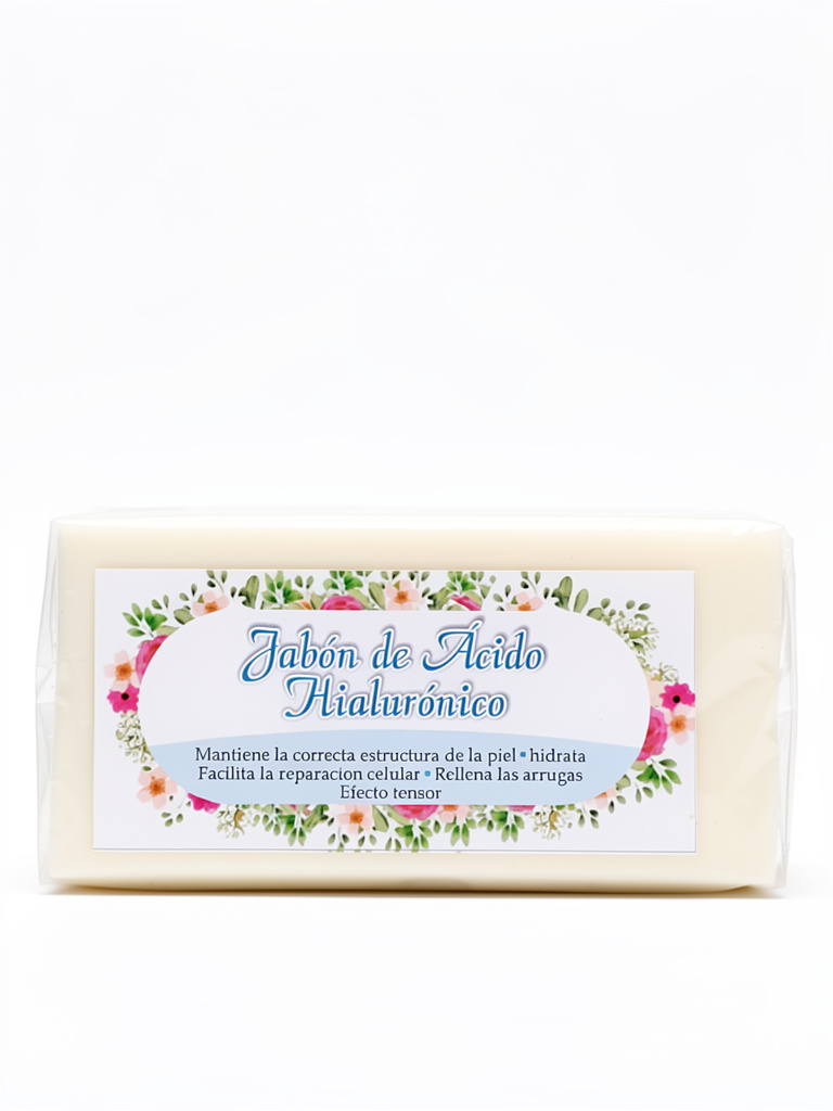 Jabon Artesanal Acido Hialuronico 100g Crema Rosita