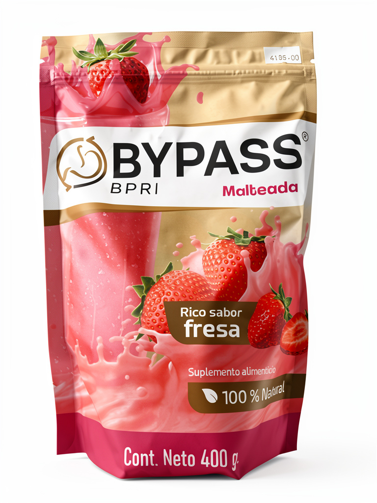 Bypass Malteada Fresa 400 g