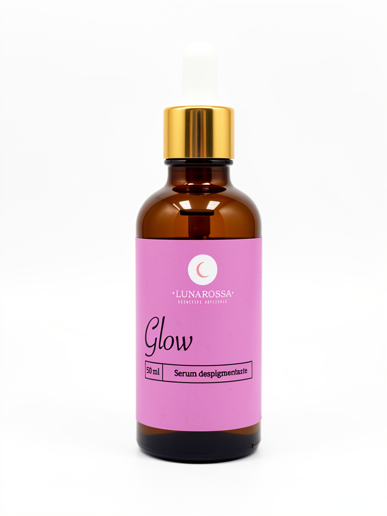Serum Glow, Ácido Glicolico 10%, +Hidroquinona al 5%. 50ml. Luna Rossa