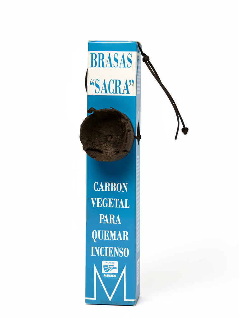 Caja 10 pzas Carbón vegetal para quemar incienso