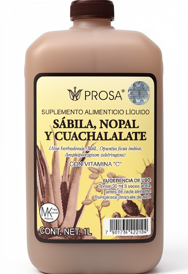 Bebida de Sábila Cuachalalate y Nopal 1 lt