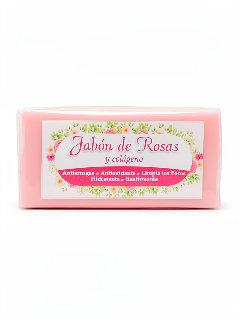 Jabon de Rosas y Colageno 100g Crema Rosita