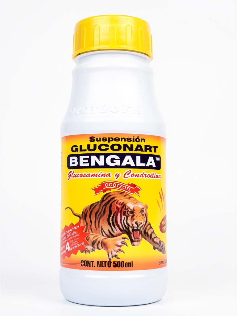 Gluconart Bengala Glucosamina y Condroitina pura libre de azúcar 500ml.